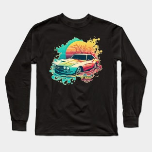 Peel Trident Very Little Muscle Car Long Sleeve T-Shirt